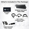 Picture of UD22 Dell Docking Station Dual Monitor Bundle - Universal Docking Station for Dell Laptop with 130W AC Adapter + HDMI Cable + DisplayPort Cable + USB-C Cable + Microfiber Cloth
