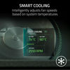 Picture of Razer Laptop Cooling Pad: Adaptive Smart - Intelligent Fan Control - Airtight Pressure Chamber - Fits Most Laptops & Macbooks 14” to 18" - Preset & Custom Fan Curves - 3 Port USB Type A - Chroma RGB
