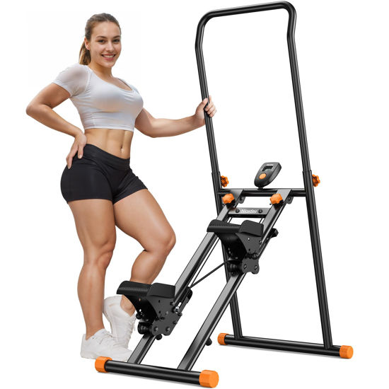Picture of Niceday Steppers for Exercise at Home, Stair Stepper with Handlebar, Stair Climber Foldable, Stair Master with 300LBS Loading Capacity