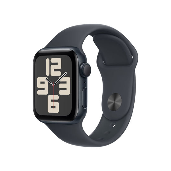 Picture of Apple Watch SE (2nd Gen) [GPS 40mm] Smartwatch with Midnight Aluminium Case with Midnight Sport Band S/M. Fitness and Sleep Trackers, Crash Detection, Heart Rate Monitor, Retina Display