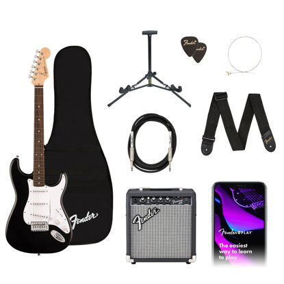 Picture of Fender 6 String Electric Guitar Pack, Right, Black, Full (0379800006)