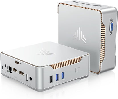 Picture of KAMRUI GK3Plus Mini PC with Windows 11Pro, 16GB RAM 512GB M.2 SSD Mini Computers,12th Gen Alder Lake N95 (up to 3.4GHz) Micro PC, 2.5''SSD, Gigabit Ethernet,4K UHD,WiFi,BT,VESA/Home/Business Small pc