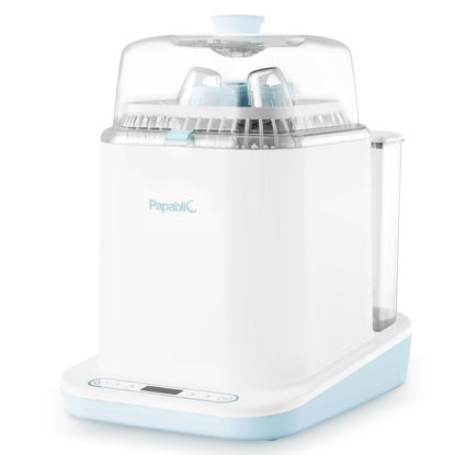 Picture of Papablic Baby Bottle Washer Sterilizer and Dryer, 4-in-1 Bottle Washer Sanitizer for Bottles, Pump Parts, & Baby Essentials - Quick & Clean with 60 Detergent Tablets