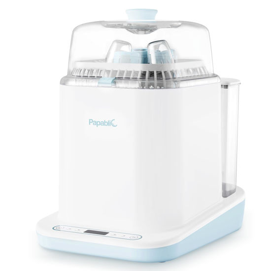 Picture of Papablic Baby Bottle Washer Sterilizer and Dryer, 4-in-1 Bottle Washer Sanitizer for Bottles, Pump Parts, & Baby Essentials - Quick & Clean with 60 Detergent Tablets