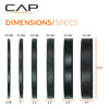 Picture of CAP Barbell Economy - Speckled Olympic Bumper Plate Set with Color Logo, Black, 260 lbs Set