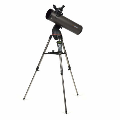 Picture of Celestron - NexStar 130SLT Computerized Telescope - Compact and Portable - Newtonian Reflector Optical Design - SkyAlign Technology - Computerized Hand Control - 130mm Aperture Grey