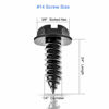 Picture of 8PCS Premium Stainless Steel License Plate Screws, Rust-Proof & Anti-Rattle License Plate Bolts(Black) (Black-8PCS)