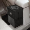 Picture of Car Trash Can with Lid - Bag Hanging Storage Pockets Leak-Proof Organizer Collapsible and Portable Waterproof Garbage Bin, 2.6 Gal Large Capacity Multipurpose Bin for
