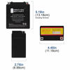 Picture of Mighty Max Battery YTX7L-BS -12 Volt 6 AH, 100 CCA, Rechargeable Maintenance Free SLA AGM Motorcycle Battery