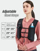 Picture of Zelvot Running Vest for Women Men, USA Original Patent, Adjustable Chest Straps Running Hydration Vest with 500ml Soft Flask, Lightweight Breathable Reflective Running Vest for Trail Running - M/L