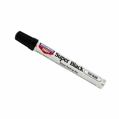 Picture of Birchwood Casey Long-Lasting Fast-Drying Super Black Touch-Up Pen for Deep Scratches and Worn Areas, FLAT BLACK, 0.33 OUNCE