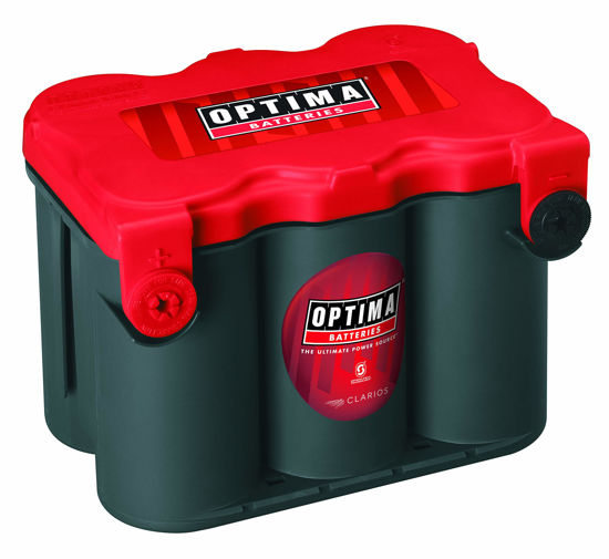 Picture of OPTIMA Batteries High Performance 78 RedTop Sealed AGM Car, Truck and SUV Starting Battery, 800 CCA, Side Terminals, Maintenance Free, Versitile Mounting