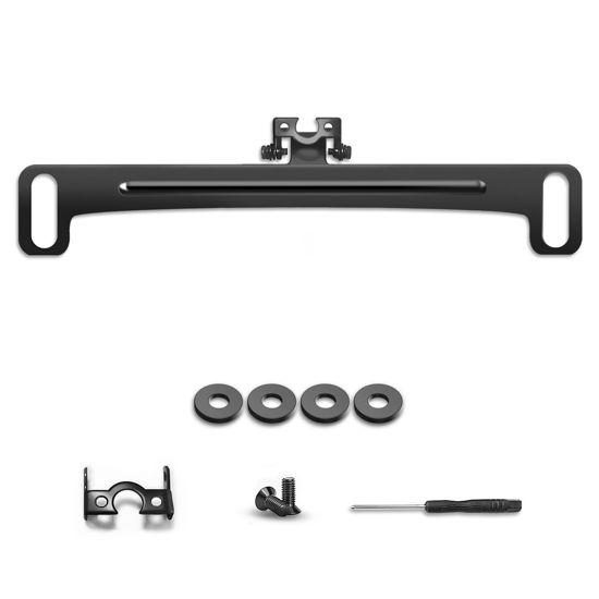 Picture of Universal Car Rear View Camera License Plate Bracket,Upgraded Full Stainless Steel Backup Camera Mount Dash Cam Mirror Camera Accessory Rear Camera Mount,Only Installation Holder for Back Up Camera