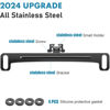 Picture of Universal Car Rear View Camera License Plate Bracket,Upgraded Full Stainless Steel Backup Camera Mount Dash Cam Mirror Camera Accessory Rear Camera Mount,Only Installation Holder for Back Up Camera