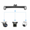 Picture of Universal Car Rear View Camera License Plate Bracket,Upgraded Full Stainless Steel Backup Camera Mount Dash Cam Mirror Camera Accessory Rear Camera Mount,Only Installation Holder for Back Up Camera