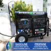 Picture of DuroMax XP13000EH Dual Fuel Portable Generator 13000 Watt Gas or Propane Powered Electric Start-Home Back Up, Blue/Gray