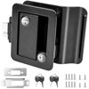 Picture of Siasky Black RV Door Lock Replacement, Upgraded RV Door Latch with Paddle Deadbolt 4 Keys, Camper Door Lock for Travel Trailers Horse Cargo Hauler, Zinc Alloy Trailer Entry Door Latch Replacement