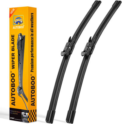 Picture of AUTOBOO 28"+28" Windshield Wipers Replacement for 2013-2019 Ford Escape 2015-2023 Edge 2012-2018 Focus 13-19 Fusion-Original Factory Quality (Pack of 2)
