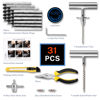 Picture of AUTOWN Flat Tire Repair Kit with Plugs 31 Pcs for Car, Motorcycle, ATV, Jeep, Truck, Tractor Flat Tire Puncture Repair