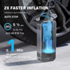 Picture of DENVIX Tire Inflator Portable Air Compressor, 2X Faster Inflation Cordless Air Compressor, Electric Air Pump for Car Tires with 15000 mAh Battery Capacity, 45W 3X Faster Charging