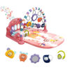 Picture of dearlomum Baby Play Mat Baby Gym,Funny Play Piano Tummy Time Baby Activity Mat with 5 Infant Sensory Baby Toys, Music and Lights Boy & Girl Gifts for Newborn Baby 0 to 3 6 9 12 Months (Pink)