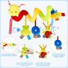 Picture of Baby Crib Hanging Rattles Toys - Infant Baby Worm Crib Bed Around Rattle Bell Cartoon Insect Spiral Hanging Toy with Ringing Bell for Infants Bed Stroller Car Seat Bar for Babies Boys and Girls
