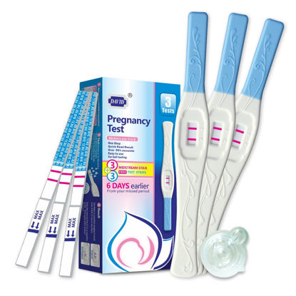 Picture of DAVID Pregnancy Test Early Detection HCG Test for Fertility Women, Over 99% Accurate and Reliable Results, Pruebas De Embarazo 6 Days Before Missed Period 6 Count