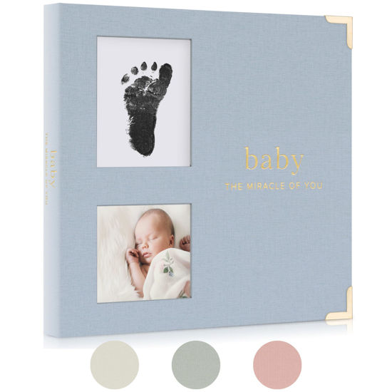 Picture of Keepsake Baby Memory Book for Boys and Girls - Timeless First 5 Year Baby Book With Photoslots - Cute Journal Scrapbook or Photo Album - Record a Milestone for Every Event from Birth to Age 5