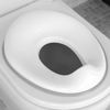 Picture of Jool Baby Potty Training Seat for Boys and Girls, Fits Round & Oval Toilets, Non-Slip with Splash Guard, Includes Free Storage Hook (Gray)