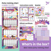 Picture of Potty Training Chart for Toddlers Girls, Unicorn Design - Sticker Chart, 4 Week Reward Chart - 213 Cute Stickers, Certificate, Instruction Booklet & Motivational Cards - Bonus Celebratory Crown
