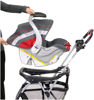 Picture of Baby Trend Snap N Go EX Polyester Lightweight Foldable Universal Single Infant Car Seat Carrier with 2 Cup Holder and Covered Compartment, Black