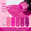 Picture of Beetles Pink Gel Nail Polish Set, 6 Colors Hot Pink Glitter Sparkle Light Pink Nail Polish Kit Snowflake Gift Set for Girls Soak off Uv Led Nail Gel DIY Valentines Day Gifts for Women