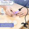 Picture of SAVILAND U V LED Nail Lamp - Mini Led Nail Lamp Gel X Lamp for Nails with Securing Clip Rotatable Led Light for Nails for Curing Gel Polish U V Nail Gels Manicure Home DIY, Black