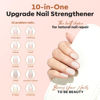 Picture of modelones Nail Strengthener, Milky White Nail Natural Concealer Foundation Polish Air Dry Nail Growth Polish for Damaged Nails Imperfection Masking Gifts for Women 15ml