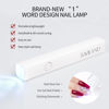 Picture of SAVILAND U V Light for Nails: Handheld Gel X Lamp for Gel Nails Flash Cure Lamp for Gel Nails LED Nail Lamp Portable Mini Nail Dryer Gel Polish Nail Glue Gel USB Flashlight Home DIY Manicure Nail Art