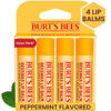 Picture of Burt's Bees Lip Balm Stocking Stuffers, Moisturizing Lip Care Christmas Gifts, Original Beeswax with Vitamin E & Peppermint Oil, Natural Origin Lip Care (4-Pack)