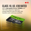 Picture of PNY 64GB Elite-X Class 10 U3 V30 microSDXC Flash Memory Card, 3 Count (Pack of 1) - 100MB/s, Class 10, U3, V30, A1, 4K UHD, Full HD, UHS-I, Micro SD