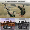 Picture of Video Camera, 8K Camcorder 48MP 15FPS UHD WiFi Vlogging Camera with IR Night Vision for YouTube, 3" Touch Screen 18X Digital Zoom, with Fill Light, Mic, Stabilizer, Lens Hood, Remote and 2 Batteries