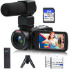 Picture of Video Camera, 1080P 30MP Camcorder IR Night Vision Vlogging Camera for YouTube,3.0" LCD Screen 18X Digital Zoom Recorder Camera with Remote Control, Microphone, Mini Tripod, 2 Battries, 32GB SD Card
