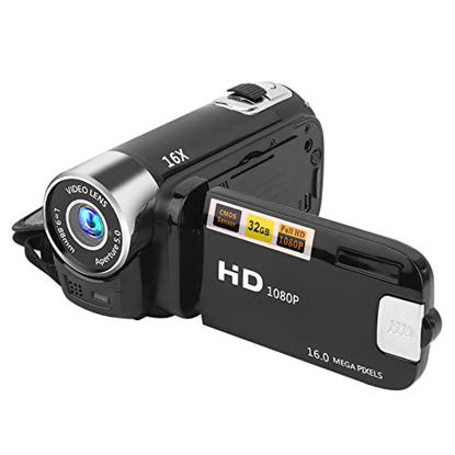 Picture of Digital Camcorder, DH-90 16X Digital Zoom 2.7 Inch Colourful Display Screen, High Definition Camera Image Video Shooting Camcorder US Plug 110-240V