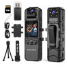 Picture of 【Upgraded】1.4” Screen Body Camera with Audio and Auto Video Night Vision 1080P FHD Mini Police Wearable Body Worn Cam Portable Small Personal Camcorder Sport Action Outdoor Video Recorder (128GB)