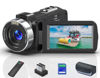 Picture of GTYOLOR 8K 64MP Video Camera 18X Digital Camcorder Video Camera for YouTube 3.0 inch Flip Screen Camcorder Vlogging Camera with 32GB SD Card, 2.4G Remote Control, Two Batteries and External Mic