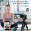 Picture of GTYOLOR 8K 64MP Video Camera 18X Digital Camcorder Video Camera for YouTube 3.0 inch Flip Screen Camcorder Vlogging Camera with 32GB SD Card, 2.4G Remote Control, Two Batteries and External Mic