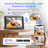 Picture of MaxAngel Digital Picture Frame 32GB Storage 10.1 Inch WiFi Electronic Photo Frame SD Card Slot IPS Touch Screen HD Display Auto-Rotate Slideshow Share Videos Photos Send Wishes via Uhale Remotely
