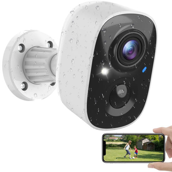 Picture of MaxiViz Security Cameras Wireless Outdoor, Battery Powered Cameras for Home Security Indoor/Outdoor with AI Motion Detection, 2K Color Night Vision, 2-Way Talk, IP66 Weatherproof, SD/Cloud Storage