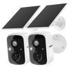 Picture of Hiseeu Solar Security Cameras Wireless Outdoor 2 Pack, Battery Powered 3K 4MP wifi Cameras for Home Surveillance, PIR/AI Motion Detection, Waterproof, Color Night Vision, 2-Way Audio, Cloud/SD Storage