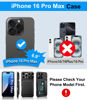 Picture of BXYJY for iPhone 16 Pro Max Case Wallet, Built-in Card Holder (4-5 Cards), Slide Camera Cover, Military Drop Protection, Rugged Heavy Duty Men Women Protective Phone Case for iPhone 16 Pro Max, Black
