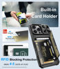 Picture of BXYJY for iPhone 16 Pro Max Case Wallet, Built-in Card Holder (4-5 Cards), Slide Camera Cover, Military Drop Protection, Rugged Heavy Duty Men Women Protective Phone Case for iPhone 16 Pro Max, Black