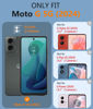 Picture of FNTCASE for Motorola Moto G-5G-2024 Case: Dual Layer Heavy Duty Cell Phone Protective Cover Shockproof Rugged with Non-Slip Textured - Military Drop Protection Bumper Tough Case (Black)