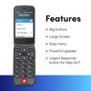 Picture of LIVELY Jitterbug Flip2 - Flip Cell Phone for Seniors - Not Compatible with Other Wireless Carriers - Must Be Activated Phone Plan - Red